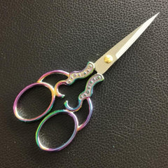 Plum Blossom Scissors Retro Style Chinese Home Office Cross Stitch Scissors