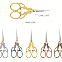 Plum Blossom Scissors Retro Style Chinese Home Office Cross Stitch Scissors
