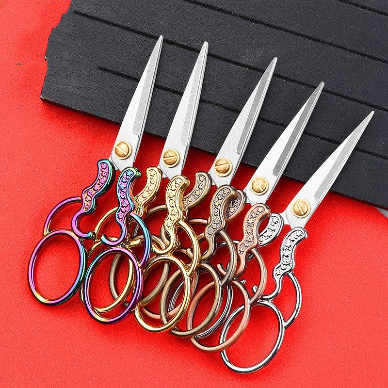 Plum Blossom Scissors Retro Style Chinese Home Office Cross Stitch Scissors