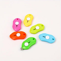 5pcs Portable Mini Box Cutter Small Box Cutter Office Cutting Paper