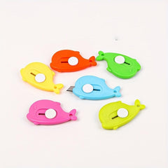 5pcs Portable Mini Box Cutter Small Box Cutter Office Cutting Paper