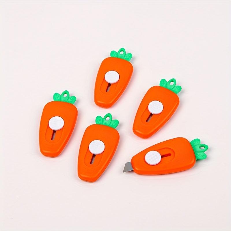 5pcs Portable Mini Box Cutter Small Box Cutter Office Cutting Paper