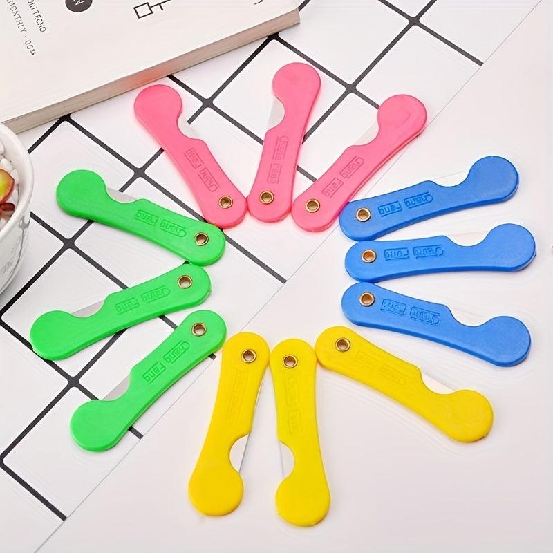 12pcs Colorful Plastic Student Pencil Cutter Box