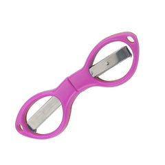 Stainless Steel Folding Scissors with Plastic Handle