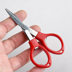 Stainless Steel Folding Scissors with Plastic Handle