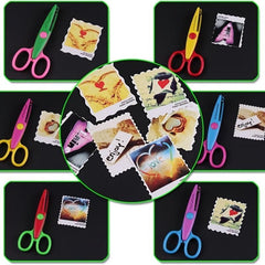 6pcs Kids' Safety Scissors, DIY Trimming Scissors, Kindergarten Paper Cutting