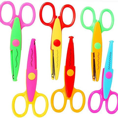 6pcs Kids' Safety Scissors, DIY Trimming Scissors, Kindergarten Paper Cutting