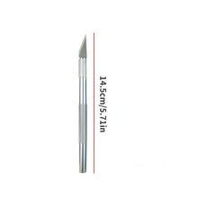 2pcs Aluminum Carving Paper Hand Ledger Pen Stamp Wood Carving Manual Pen