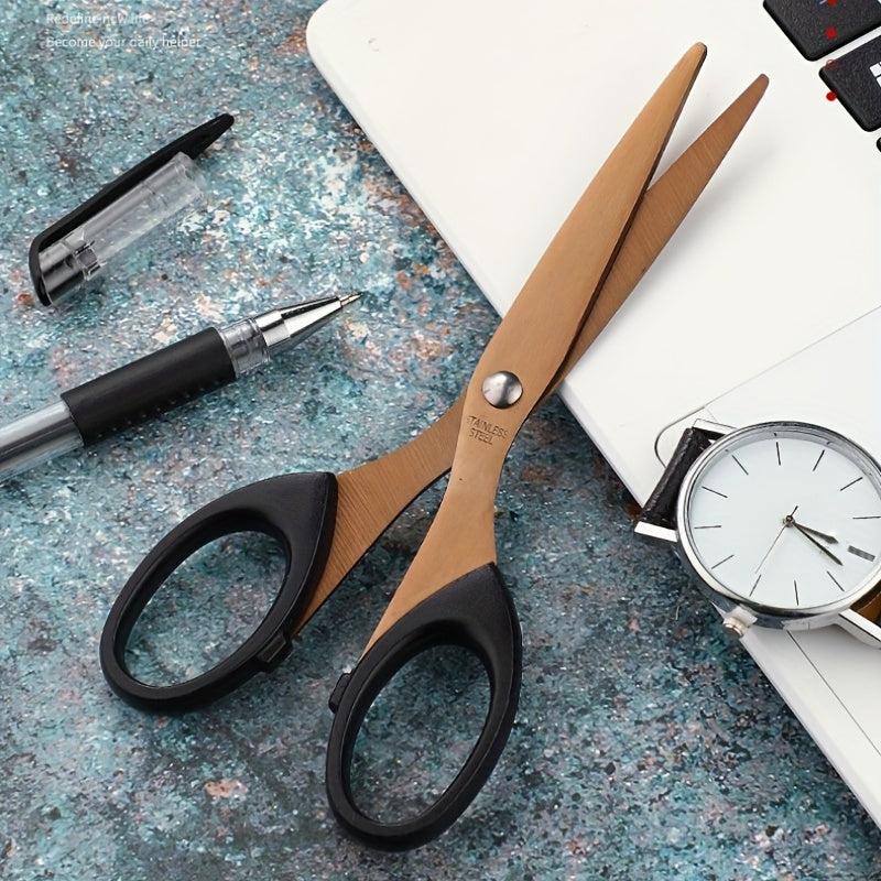 1pc Stainless Steel Utility Scissors for Home Office School Stationery