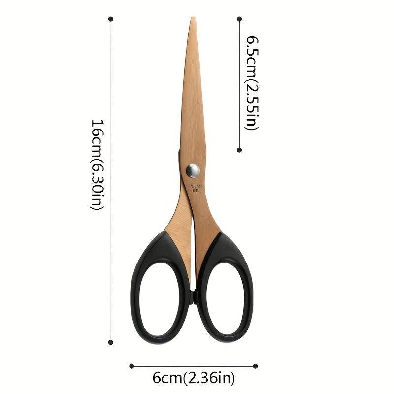 1pc Stainless Steel Utility Scissors for Home Office School Stationery