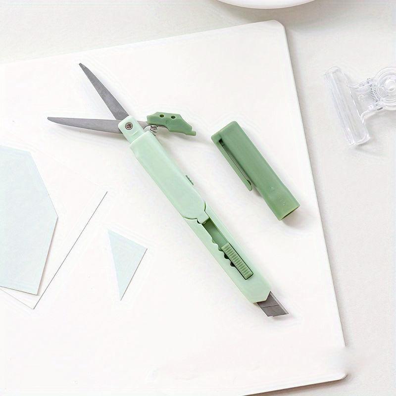 Portable Stainless Steel Utility Scissors Pen Type