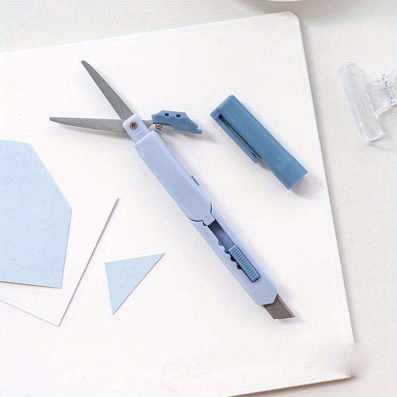Portable Stainless Steel Utility Scissors Pen Type