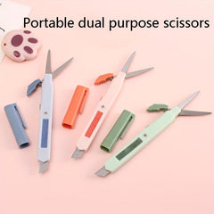 Portable Stainless Steel Utility Scissors Pen Type