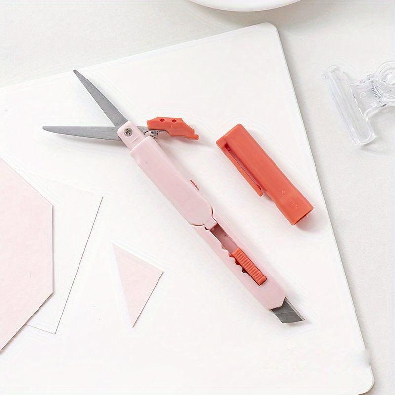 Portable Stainless Steel Utility Scissors Pen Type