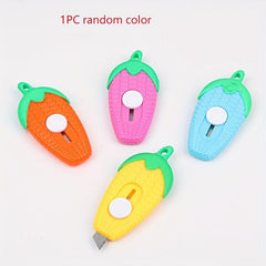 3pcs Portable Mini Utility Knives For Carrots Unpacking Envelopes