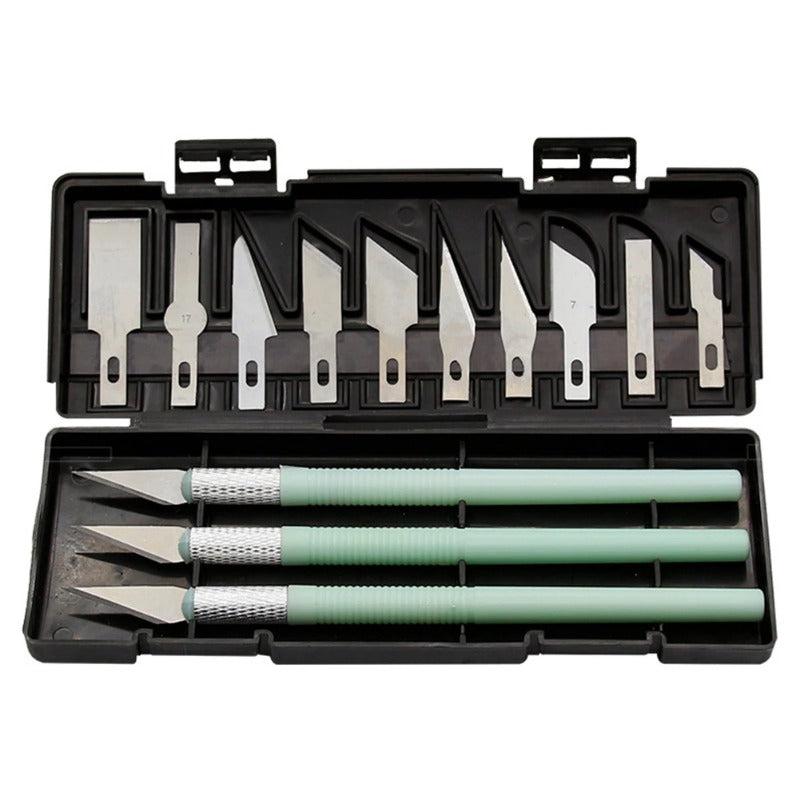 13pcs Art Carving Cutter Set With Box Paper Cutter Metal Blade