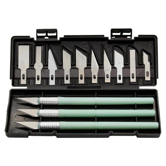 13pcs Art Carving Cutter Set With Box Paper Cutter Metal Blade