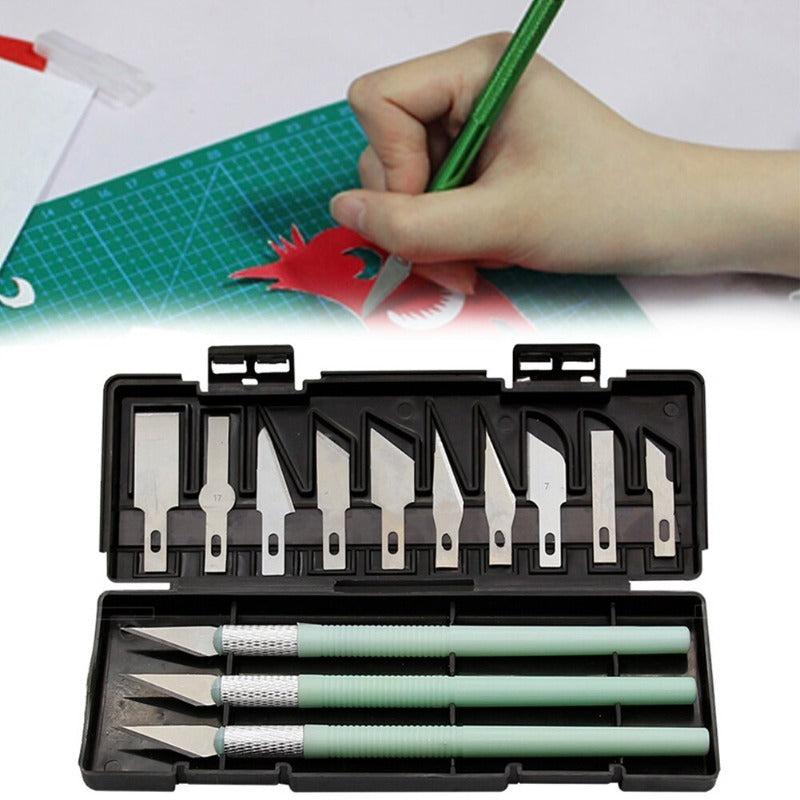 13pcs Art Carving Cutter Set With Box Paper Cutter Metal Blade