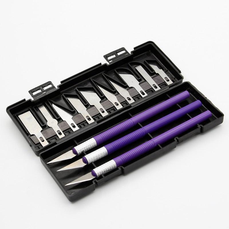 13pcs Art Carving Cutter Set With Box Paper Cutter Metal Blade