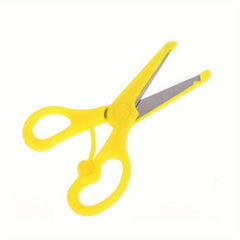1pc Plastic Safety Scissor Safety Scissors With Blades Plastic Scissors