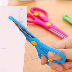 1pc Plastic Safety Scissor Safety Scissors With Blades Plastic Scissors