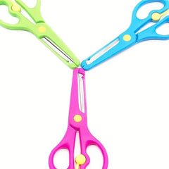 1pc Plastic Safety Scissor Safety Scissors With Blades Plastic Scissors