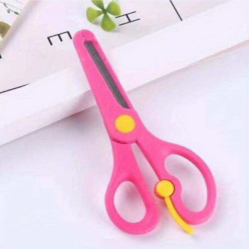 1pc Plastic Safety Scissor Safety Scissors With Blades Plastic Scissors