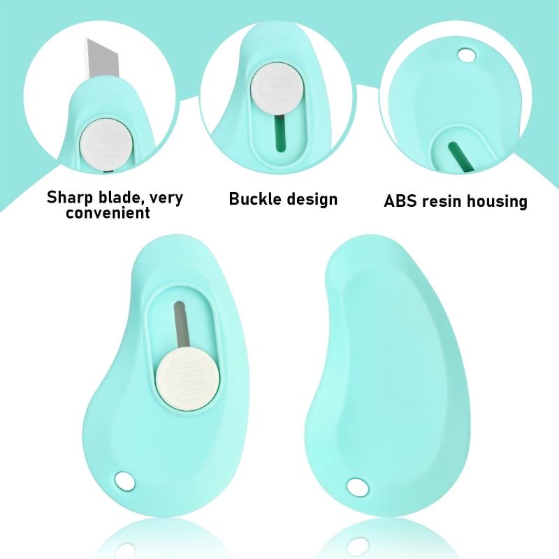 3pcs Mini Utility Box Cutter Portable Pocket Knives for DIY Cutting