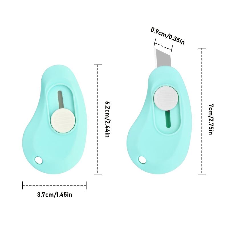 3pcs Mini Utility Box Cutter Portable Pocket Knives for DIY Cutting