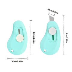 3pcs Mini Utility Box Cutter Portable Pocket Knives for DIY Cutting