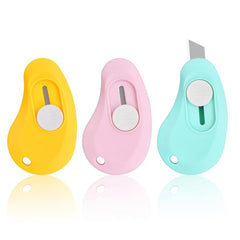 3pcs Mini Utility Box Cutter Portable Pocket Knives for DIY Cutting