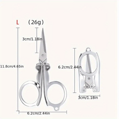 Compact Travel Scissors for Home Office & Travel