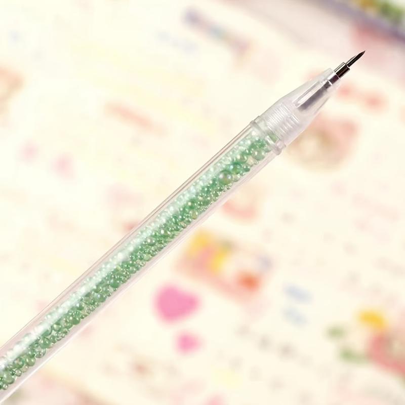 Ins Style Girl Heart Crushed Stone Pen Small Head Pen