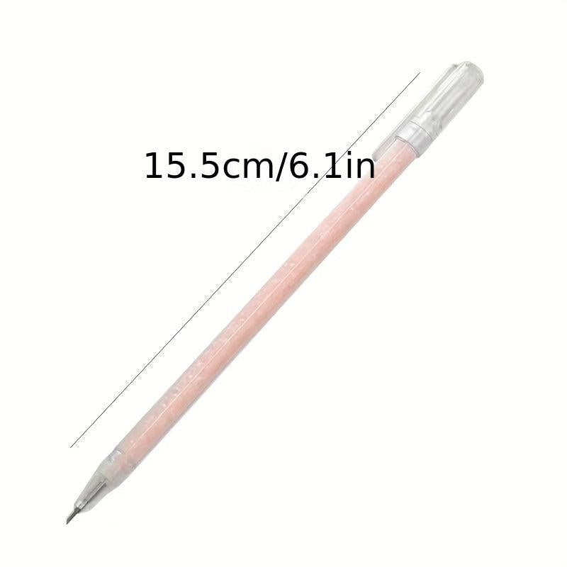Ins Style Girl Heart Crushed Stone Pen Small Head Pen