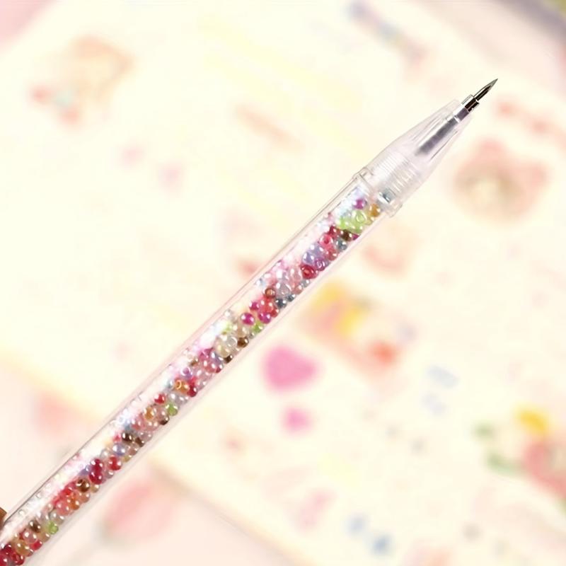 Ins Style Girl Heart Crushed Stone Pen Small Head Pen