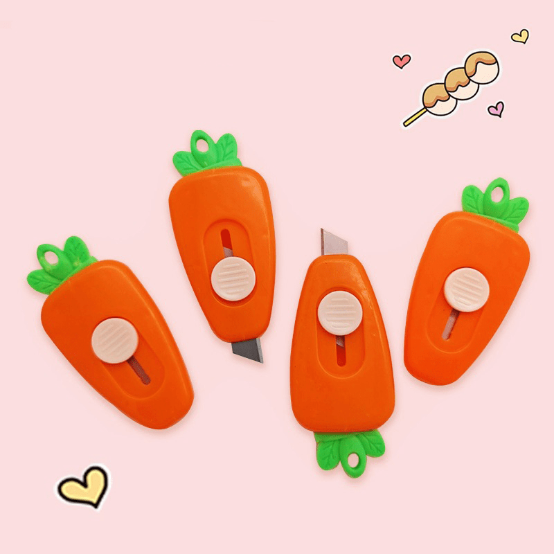 Mini Cartoon Utility Small Portable Carrot Art Paper Cutting