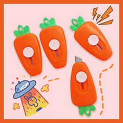 Mini Cartoon Utility Small Portable Carrot Art Paper Cutting