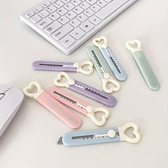 4pcs Love Portable Utility Paper Cutter Cutting Paper Office Stationery