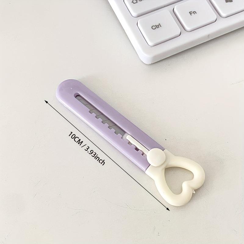 4pcs Love Portable Utility Paper Cutter Cutting Paper Office Stationery