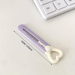 4pcs Love Portable Utility Paper Cutter Cutting Paper Office Stationery