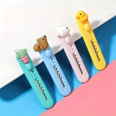 Mini Cartoon Animal Utility Carry On Paper Cutting Box