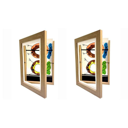 2pcs Kids Art Frame Front Opening Picture Frames