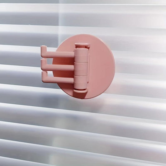 Adhesive Storage Towel Rack Swivel Wash Cloth Organizer
