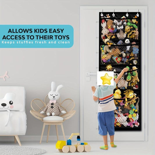 Stuffed Animal Over Door Organizer Plush Toy Storage