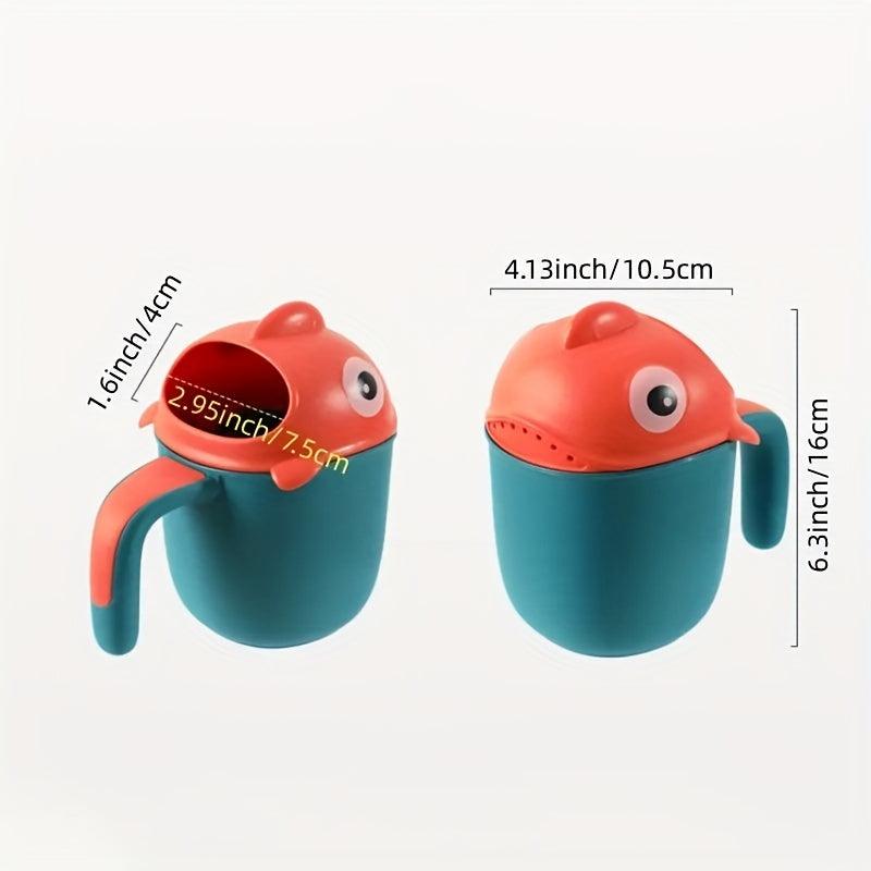 Kids Shark Shampoo Cup Baby Bath Rinser Hair Washing Aid