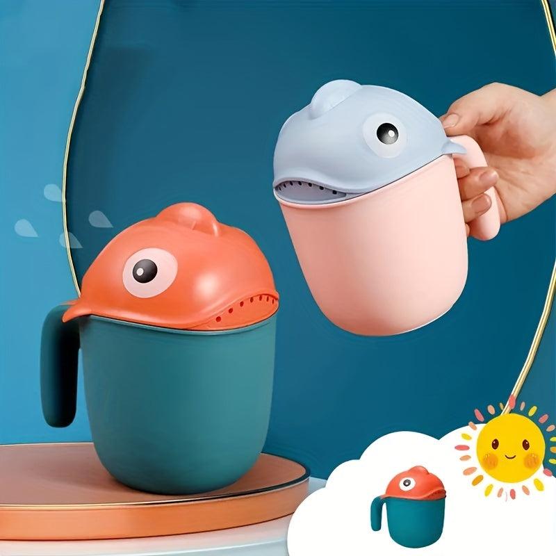 Kids Shark Shampoo Cup Baby Bath Rinser Hair Washing Aid