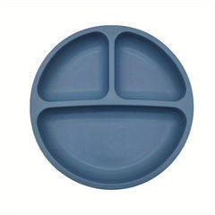 Baby Suction Cup Silicone Dinner Plate Toddler Training Tableware