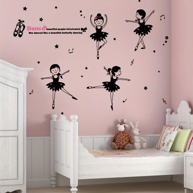 Piano Music Cat Self Adhesive Wall Stickers for Kids