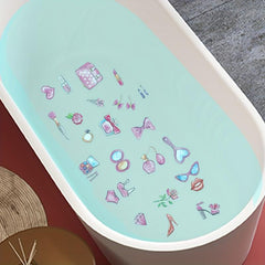 6Pcs Anti Slip Bathtub Stickers Waterproof Frosted Bathtub Stickers