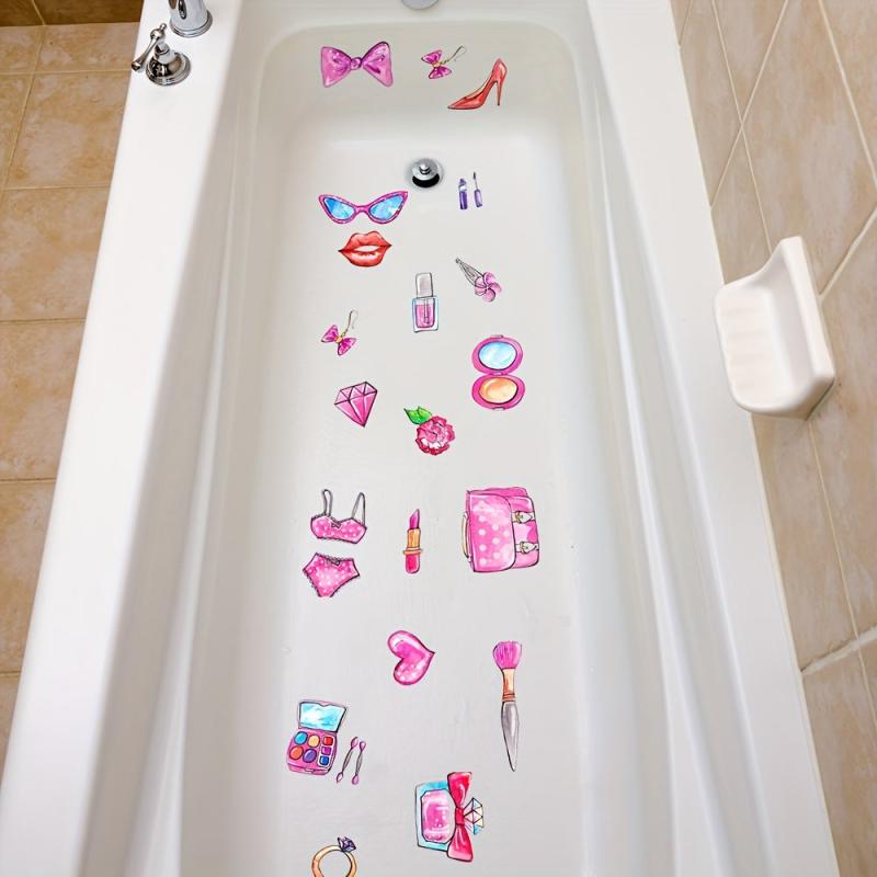 6Pcs Anti Slip Bathtub Stickers Waterproof Frosted Bathtub Stickers